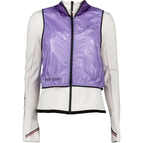 Stilvolle Bi-Material Jacke für Frauen - Moncler - Modalova