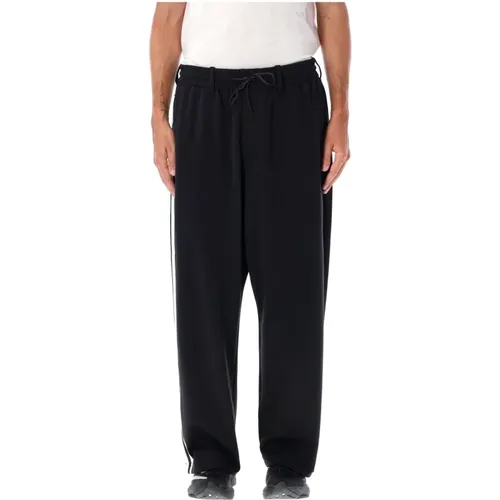 Schwarze 3 Streifen Trainingshose,Stylische schwarze Nylon-Jogger - Y-3 - Modalova