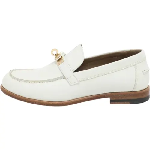 Pre-owned Leather flats , female, Sizes: 2 UK - Hermès Vintage - Modalova