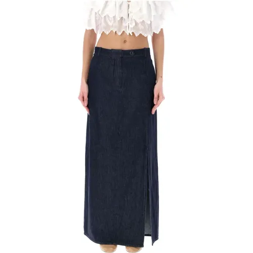 Women's Clothing Skirts Dark Denim Ss24 , female, Sizes: XS - The Garment - Modalova
