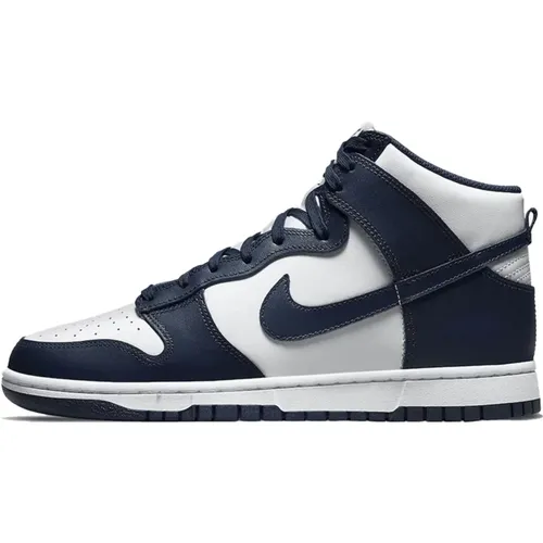 Midnight Navy Dunk High Sneakers , male, Sizes: 12 UK, 10 1/2 UK, 9 UK, 8 1/2 UK, 11 UK, 10 UK, 8 UK, 7 UK - Nike - Modalova