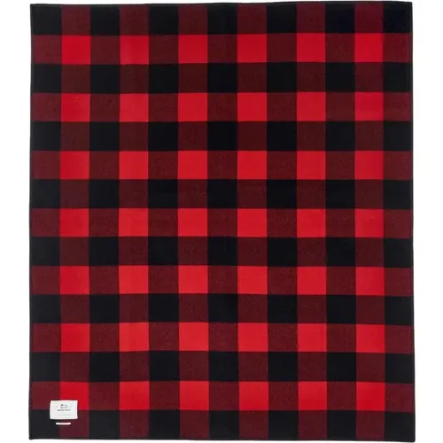 Classic Buffalo Check Throw Blanket , unisex, Sizes: ONE SIZE - Woolrich - Modalova