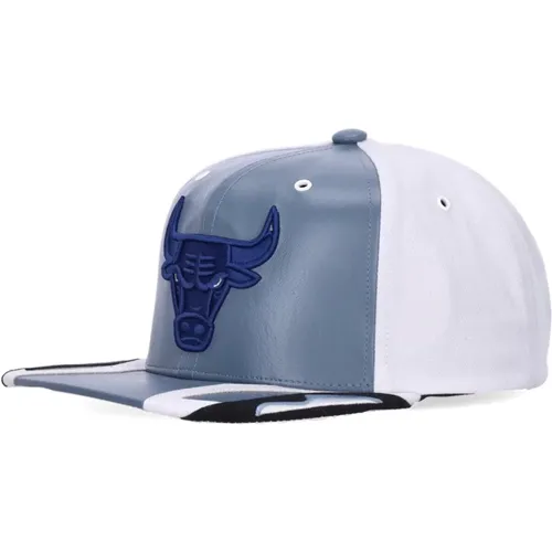 Chicago Bulls Snapback Kappe Weiß/Blau - Mitchell & Ness - Modalova