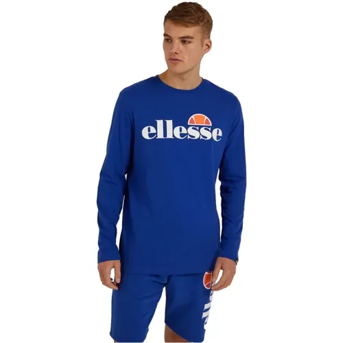 GRAZIE_l/s tee shirt Langarm T-Shirt , Herren, Größe: S - Ellesse - Modalova