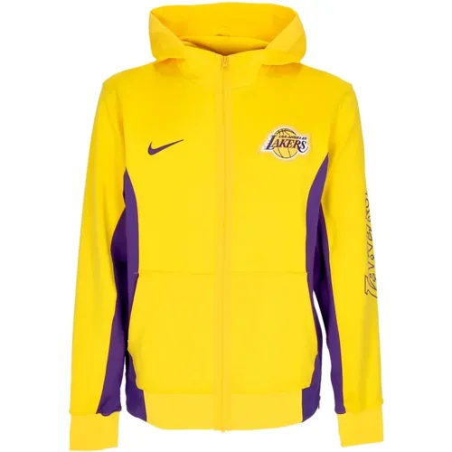 NBA Showtime Hooded Jacket Purple , male, Sizes: L, XL, XS - Nike - Modalova