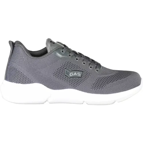 Sporty Lace-Up Sneakers Grey Freespirit Knit , male, Sizes: 9 UK, 7 UK, 8 UK, 10 UK - GAS - Modalova