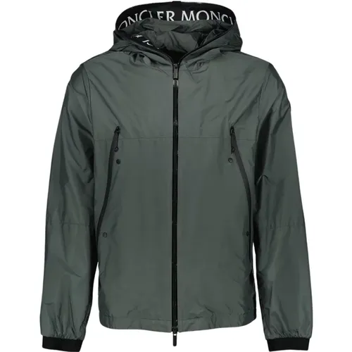 High-necked jacket with zip closure , male, Sizes: 2XL - Moncler - Modalova