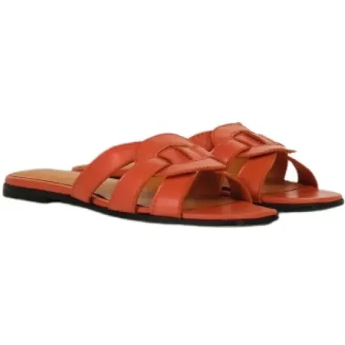 Geflochtene Ledersandalen , Damen, Größe: 38 EU - Summum Woman - Modalova