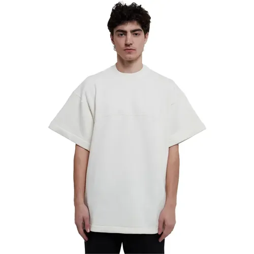 Cotton Crew Neck T-Shirt with Logo , male, Sizes: M, S - Jil Sander - Modalova