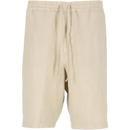 Casual Shorts , Herren, Größe: XL - 120% lino - Modalova