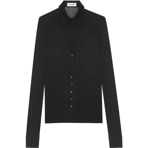 Blouses & Shirts , female, Sizes: M, L, S - Saint Laurent - Modalova