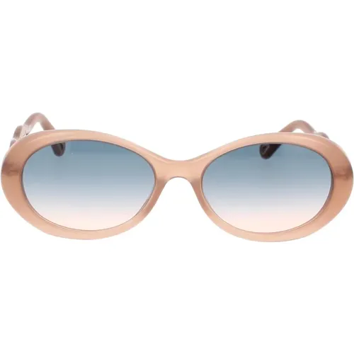 Inspirierte ovale Sonnenbrille - Chloé - Modalova