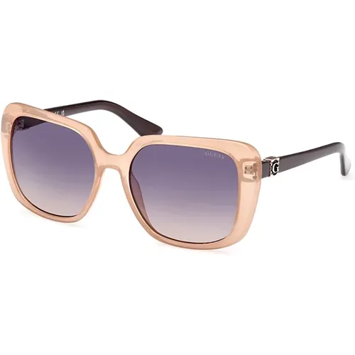 Beige Brilliance Gradient Sunglasses , female, Sizes: 58 MM - Guess - Modalova