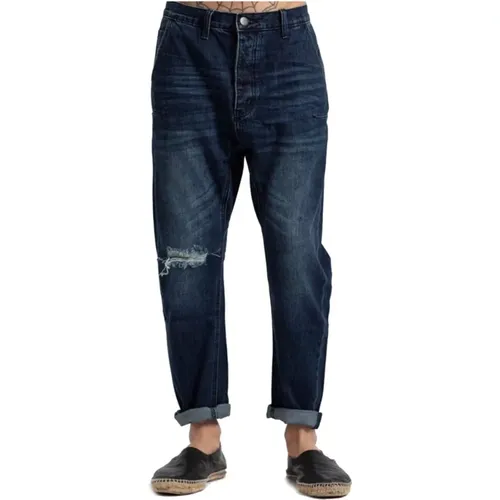 Herren Blaue Distressed Jeans , Herren, Größe: W31 - One Teaspoon - Modalova