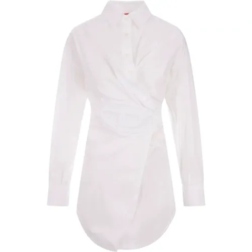 Wrap Dress with Oval D Closure , female, Sizes: M, S, L - Diesel - Modalova