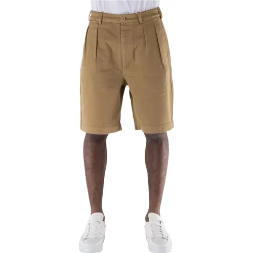Pleated Shorts , male, Sizes: L, XL, M, S - Sunflower - Modalova