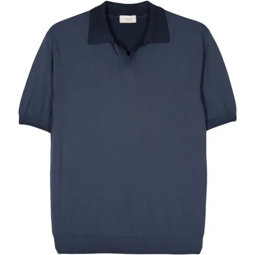 Navy Polo Shirt , Herren, Größe: XL - Altea - Modalova