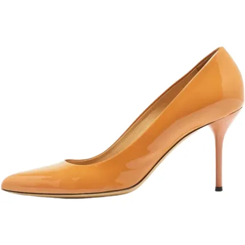 Pre-owned Leather heels , female, Sizes: 6 1/2 UK - Gucci Vintage - Modalova