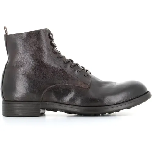 Dark Anfibio Leather Boots , male, Sizes: 11 UK - Officine Creative - Modalova