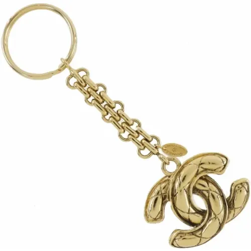 Pre-owned Gold key-holders , female, Sizes: ONE SIZE - Chanel Vintage - Modalova