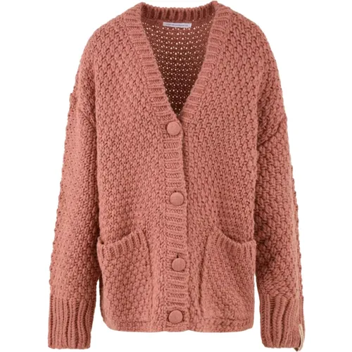 Rosa Cardigan Pullover , Damen, Größe: XS - Mar De Margaritas - Modalova