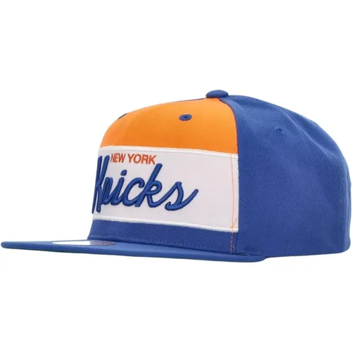 NBA Retro Snapback Cap New York Knicks , male, Sizes: ONE SIZE - Mitchell & Ness - Modalova