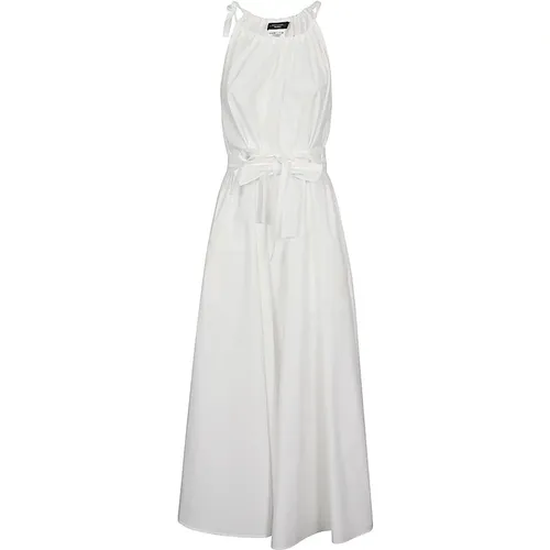 Weiße Ärmellose Midi-Kleid aus Baumwolle - Max Mara Weekend - Modalova