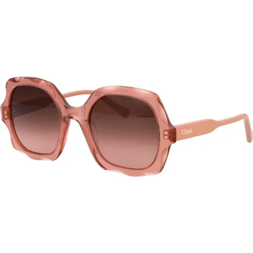 Stylische Sonnenbrille Ch0226S , Damen, Größe: 53 MM - Chloé - Modalova