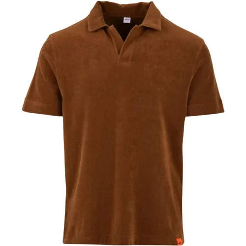 Braunes Polo Shirt für Herren , Herren, Größe: XL - Aspesi - Modalova