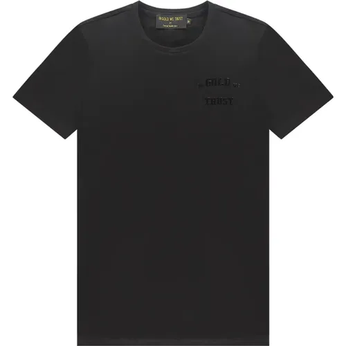 Schwarzes Pusha T-Shirt , Herren, Größe: M - In Gold We Trust - Modalova