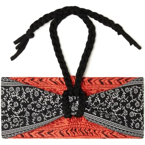 Embroidered Knit Bandeau Top , female, Sizes: M - Alanui - Modalova