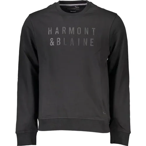 Long Sleeve Sweatshirt with Logo Print , male, Sizes: M, L, XL - Harmont & Blaine - Modalova