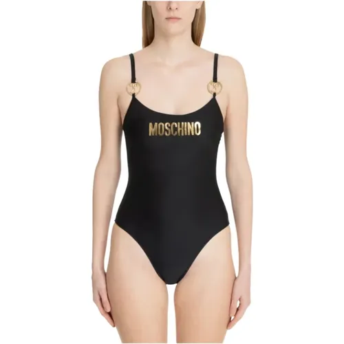 Beachwear with Iconic Logo Print , female, Sizes: M, L - Moschino - Modalova