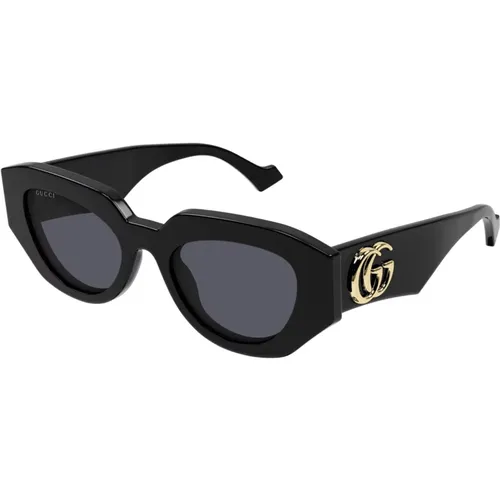 Cat Eye Sunglasses Trendy Urban Poetic Style , unisex, Sizes: 51 MM - Gucci - Modalova