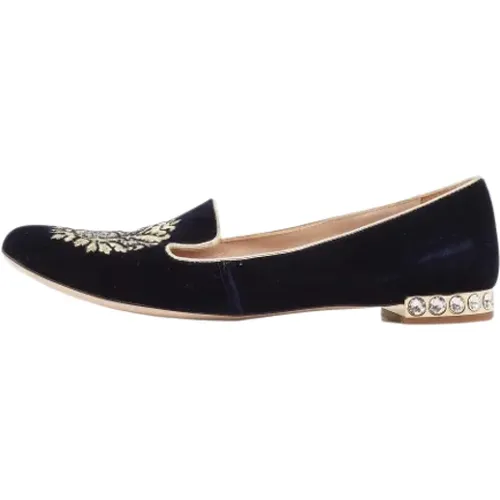 Pre-owned Velvet flats , female, Sizes: 5 UK - Miu Miu Pre-owned - Modalova