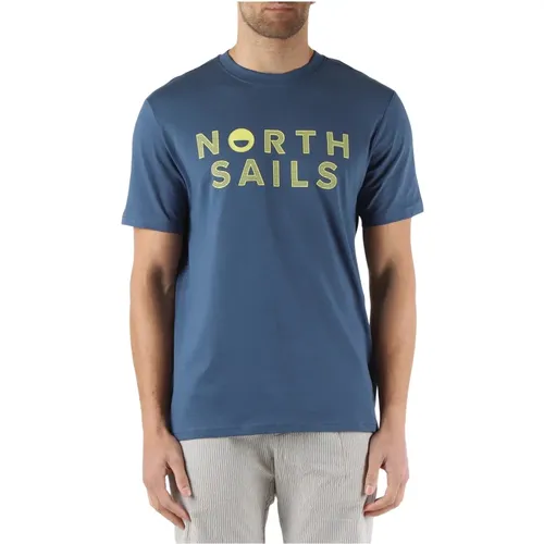 Cotton Logo T-shirt , male, Sizes: L, 2XL, M, S - North Sails - Modalova