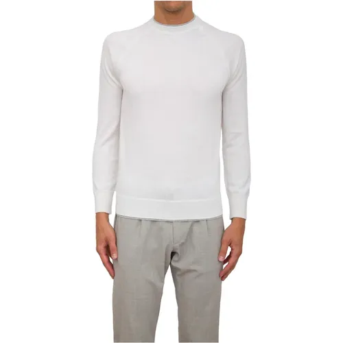 Bianco Rundhals Pullover Eleventy - Eleventy - Modalova