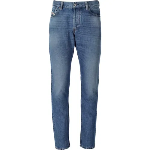 Vintage Hellblaue Slim-Fit Jeans , Herren, Größe: W36 - Diesel - Modalova