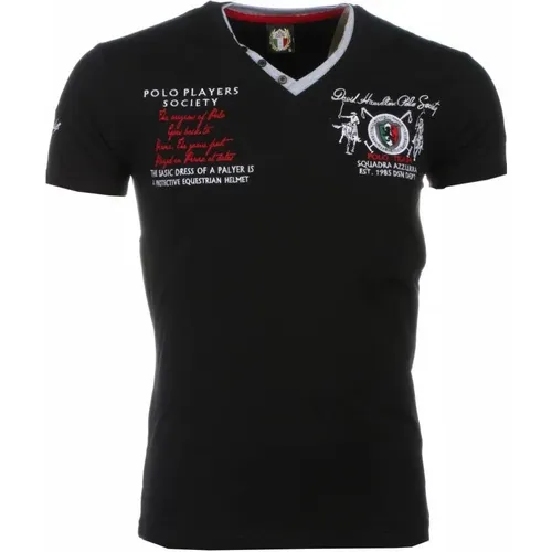 Bestickter Polo-Spieler - Herren T-Shirt - 1422Z , Herren, Größe: XL - True Rise - Modalova