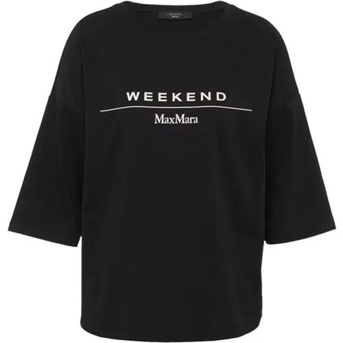Agami T-Shirt mit Frontlogo-Detail , Damen, Größe: XS - Max Mara Weekend - Modalova