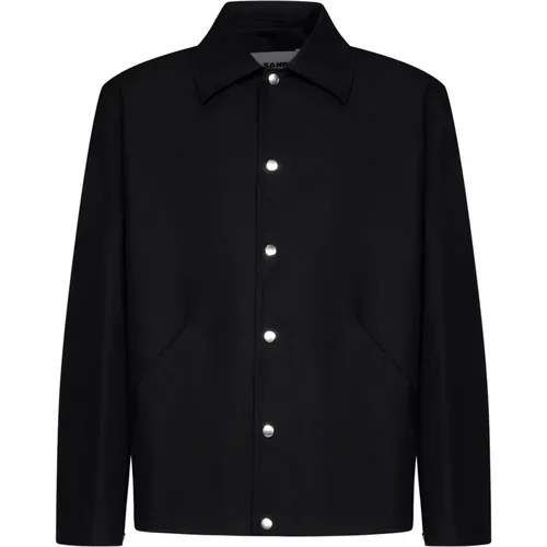 Stylish Men`s Cotton Jacket , male, Sizes: 2XL, L - Jil Sander - Modalova