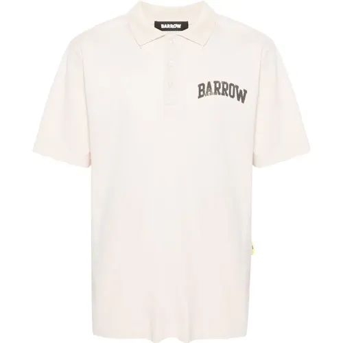 Destroyed Effect Polo Shirt , male, Sizes: M - Barrow - Modalova