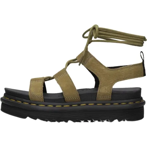 Grüne Nartilla Sandalen , Damen, Größe: 39 EU - Dr. Martens - Modalova