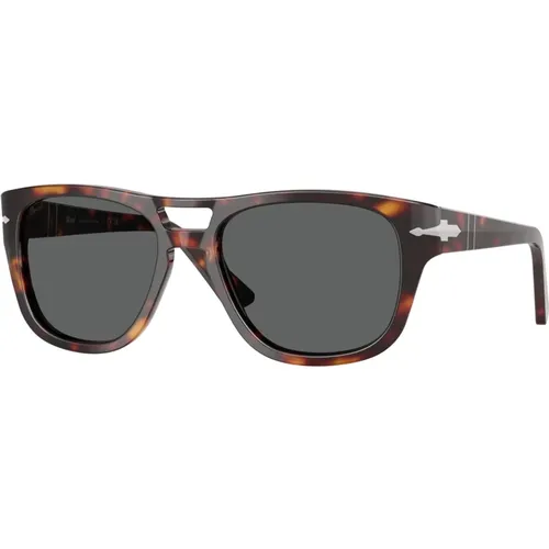 Stilvolle Sonnenbrille in Schwarzton , unisex, Größe: 55 MM - Persol - Modalova