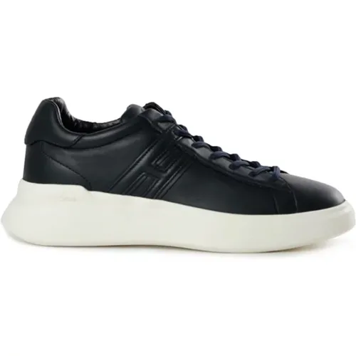 H580 Calfskin Sneakers , male, Sizes: 9 1/2 UK, 6 UK, 8 UK, 7 UK, 6 1/2 UK, 5 1/2 UK, 8 1/2 UK, 7 1/2 UK, 10 UK, 5 UK, 9 UK - Hogan - Modalova