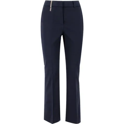 Comfortable Cotton Trousers with Timeless Style , female, Sizes: XL, XS, M, L, S - PESERICO - Modalova