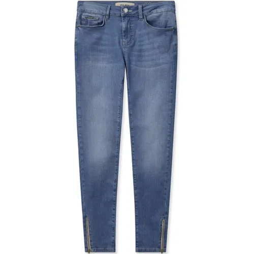 Jeans with Zipper Details , female, Sizes: W29, W30, W32, W27, W28, W26, W31, W25 - MOS MOSH - Modalova