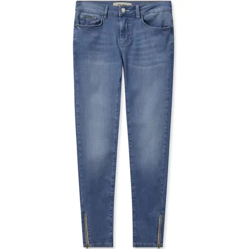 Jeans with Zipper Details , female, Sizes: W29, W30, W32, W27, W33, W28, W26, W31, W25 - MOS MOSH - Modalova