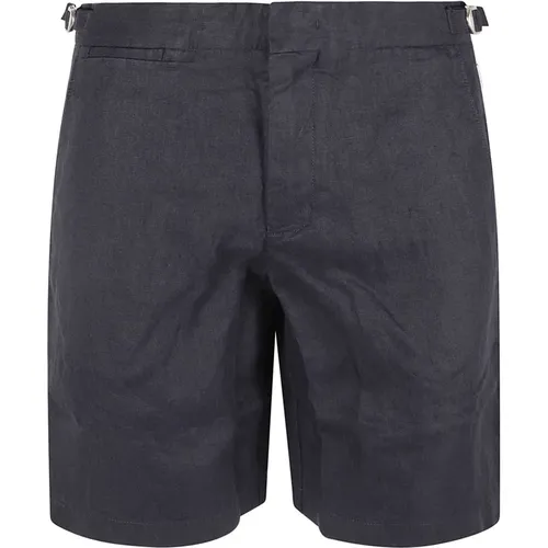 Blaue Leinen Shorts , Herren, Größe: W36 - Orlebar Brown - Modalova