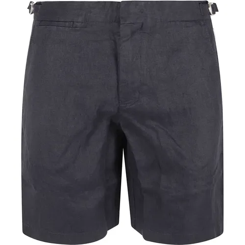 Blaue Leinen Shorts , Herren, Größe: W40 - Orlebar Brown - Modalova